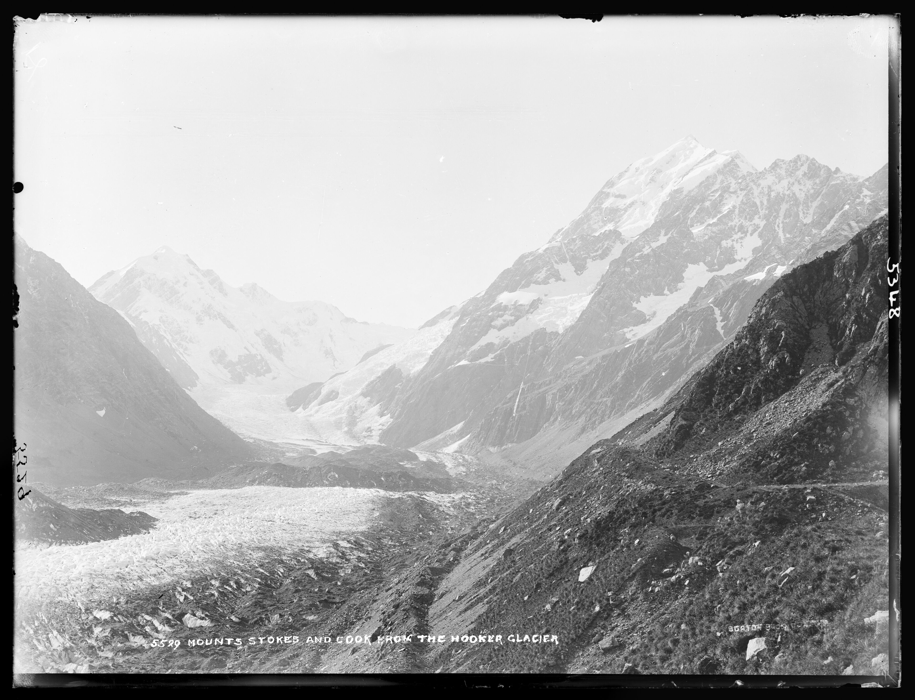 Mount Stokes. Mount Cook. Hooker Glacier