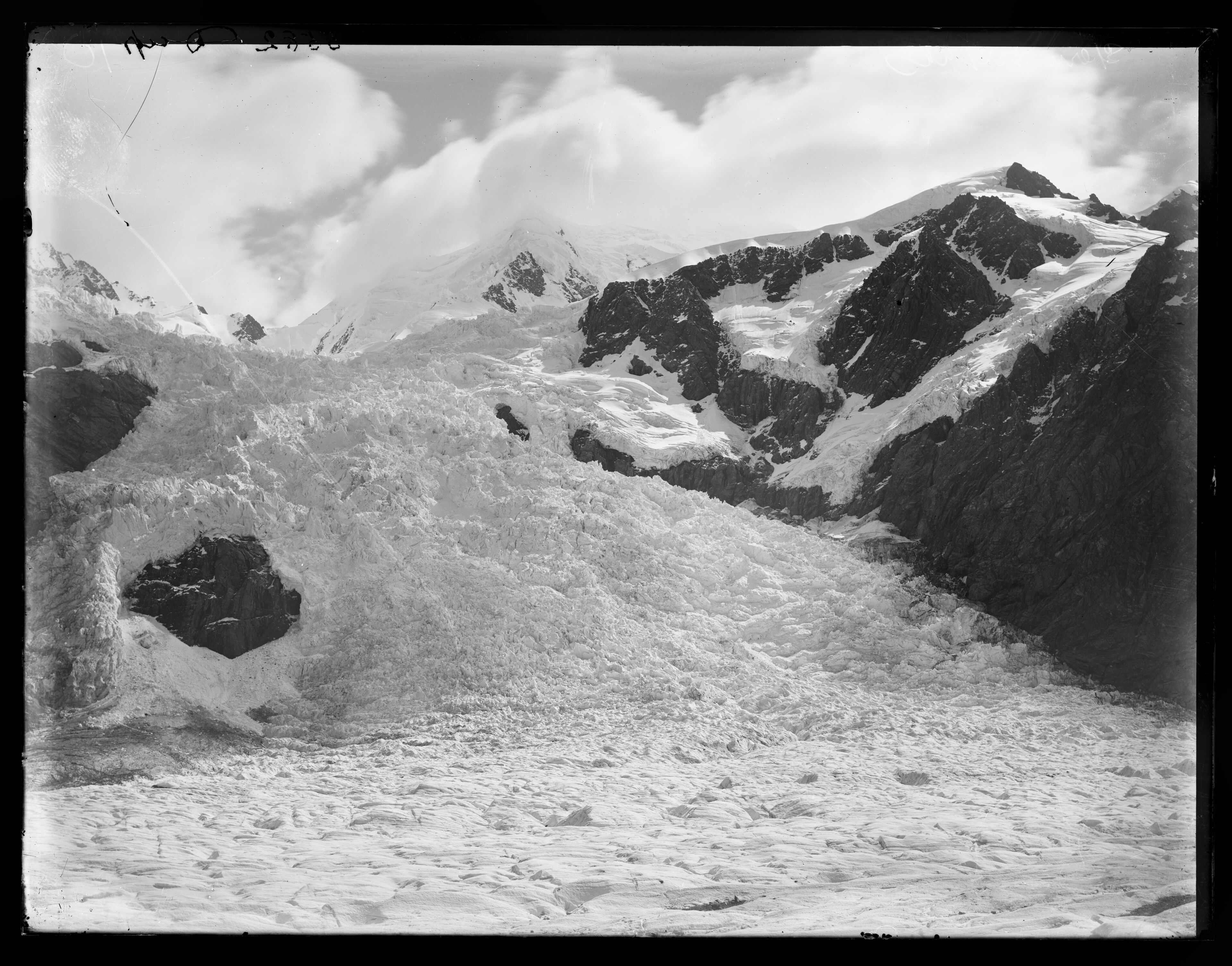Hochstetter Ice Falls. Mount Tasman in the background.