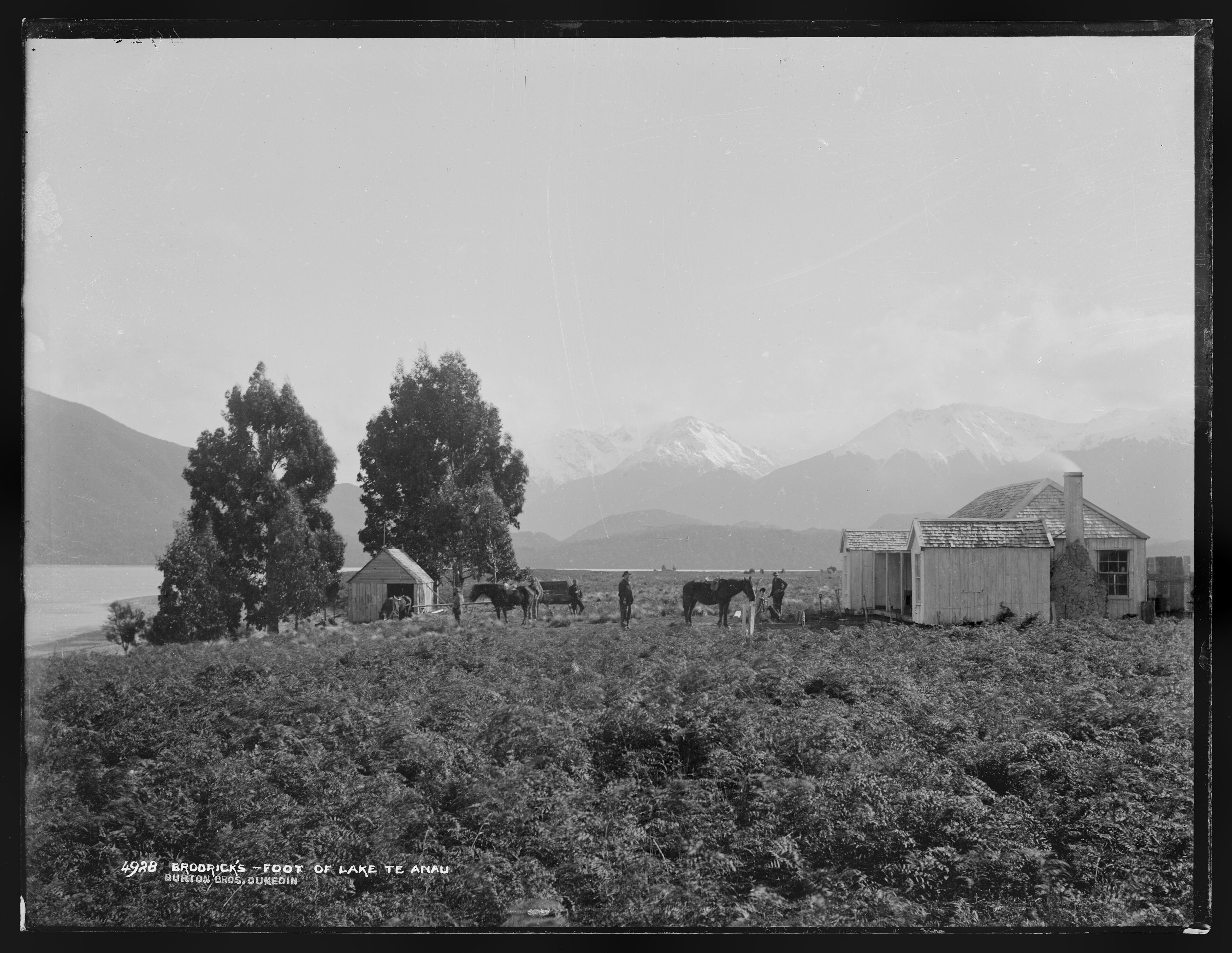 Mr T. Brodrick’s House. I believe this is at the site of the rugby club in present-day Te Anau township.