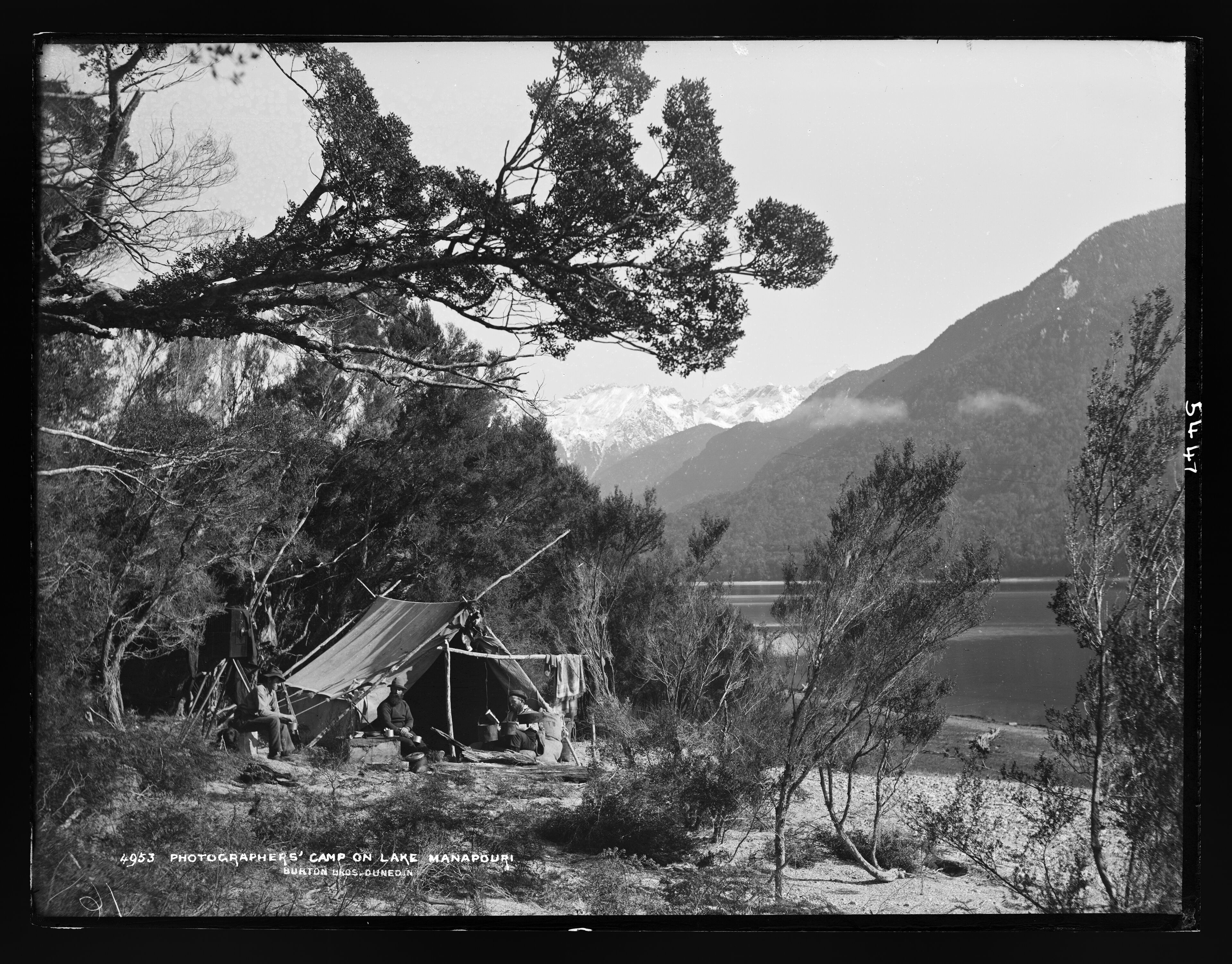 One of Burton’s Camp, Lake Manapouri.