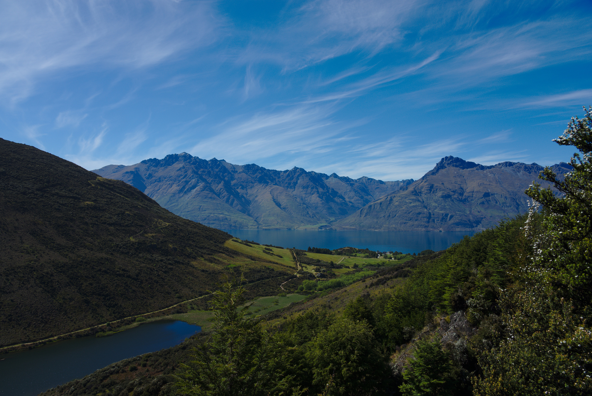 View of Lake Wakatipu.