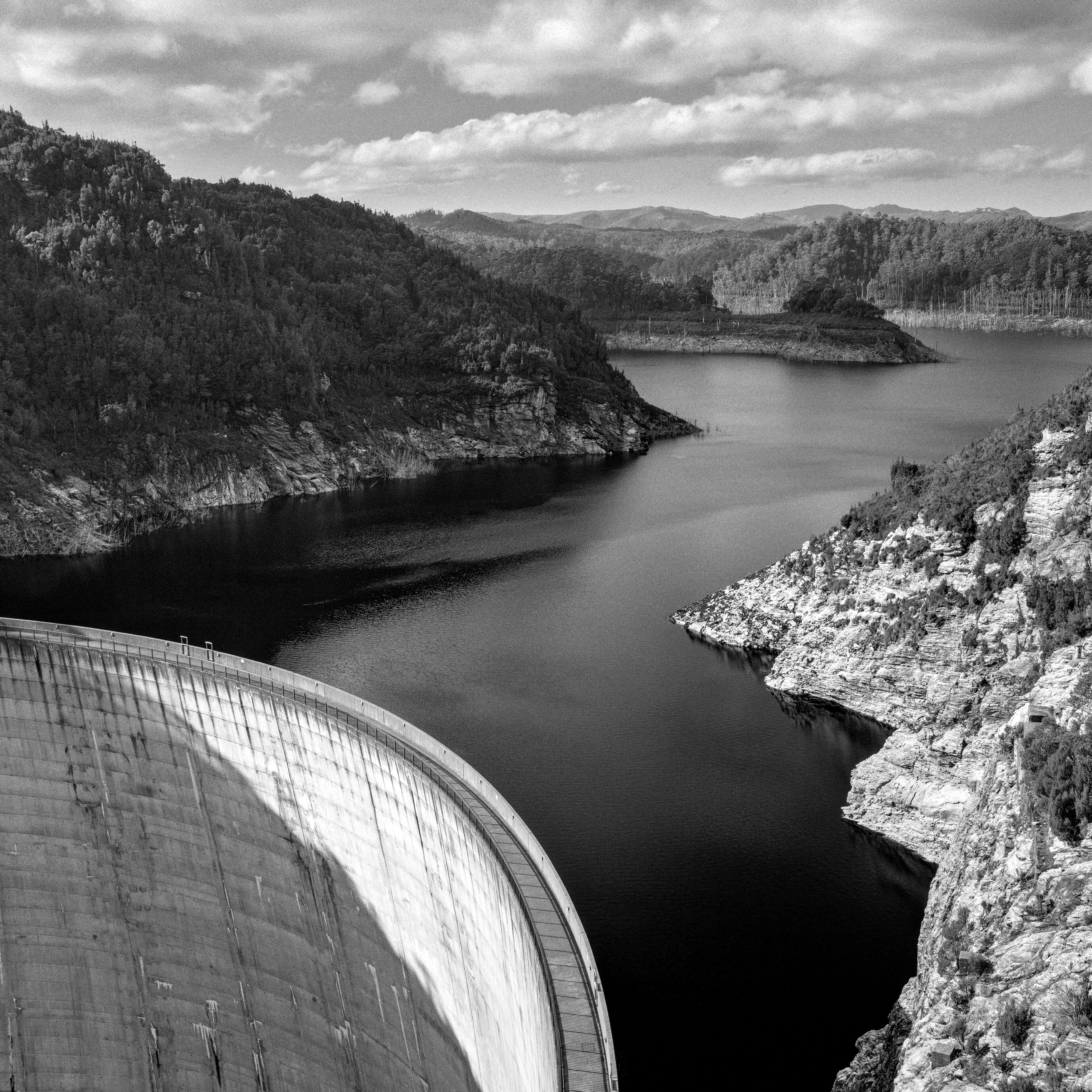 Gordon Dam. To the left of the above shot.