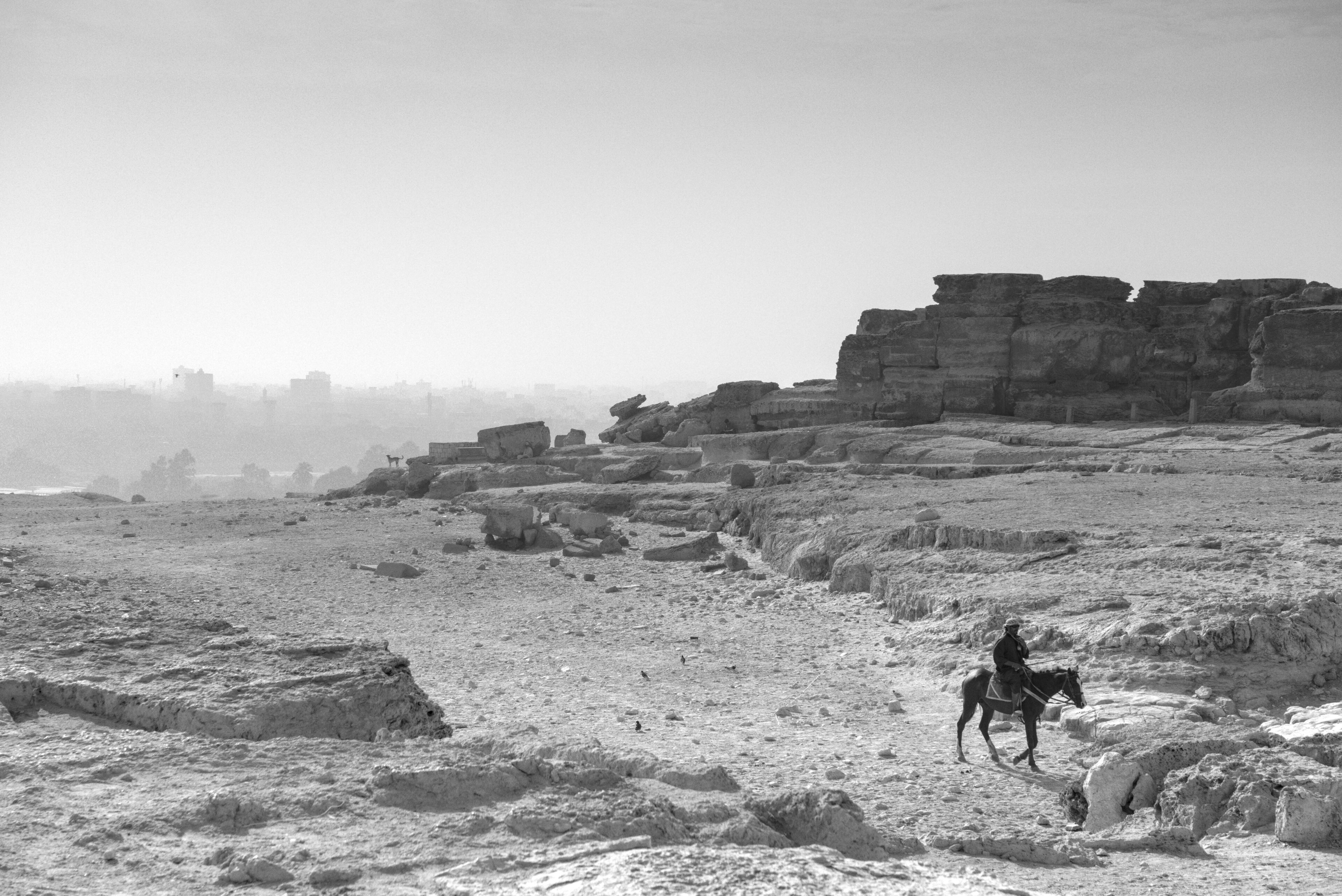 Edge of the Giza Pyramids site