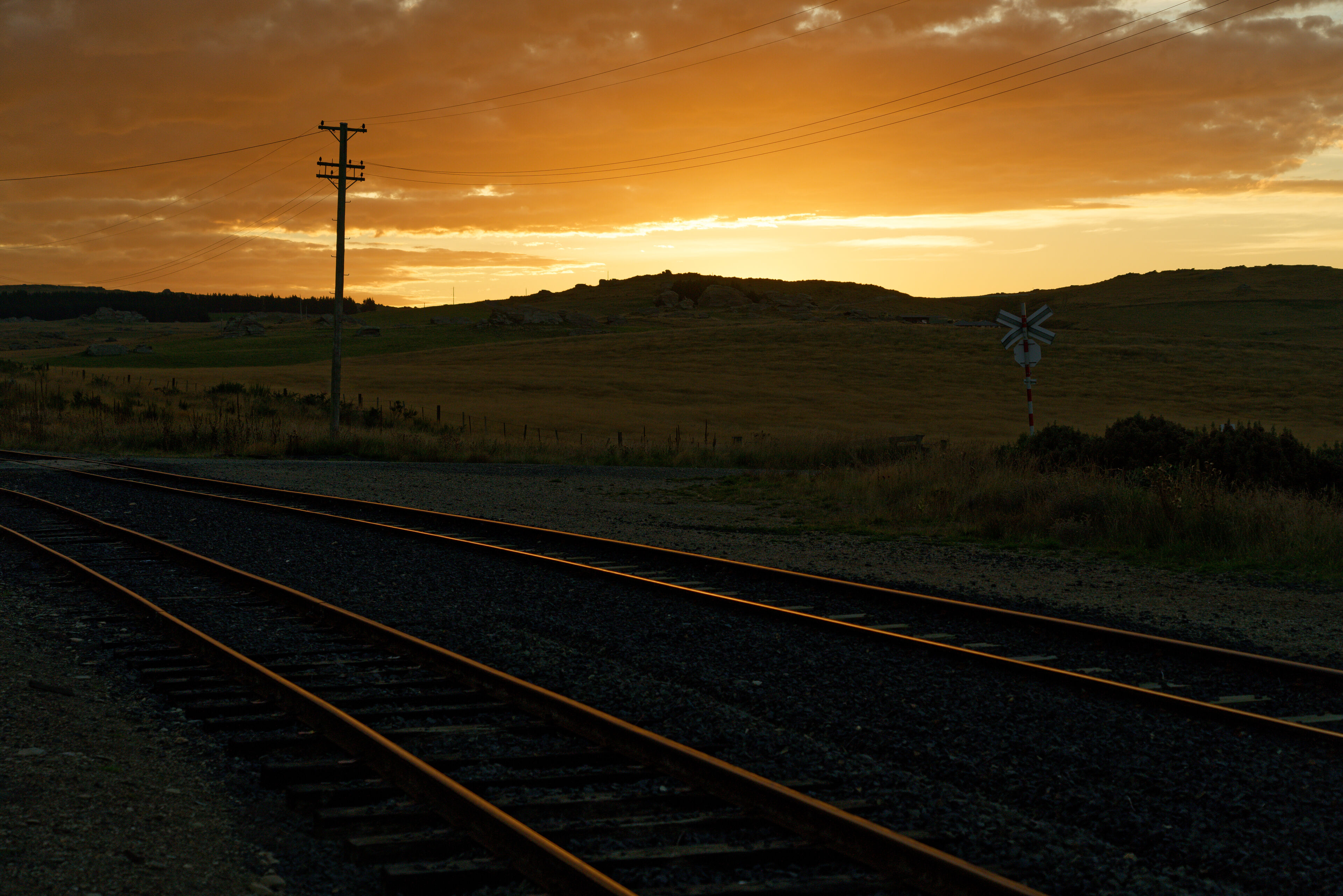 Sunset at Pukerangi.